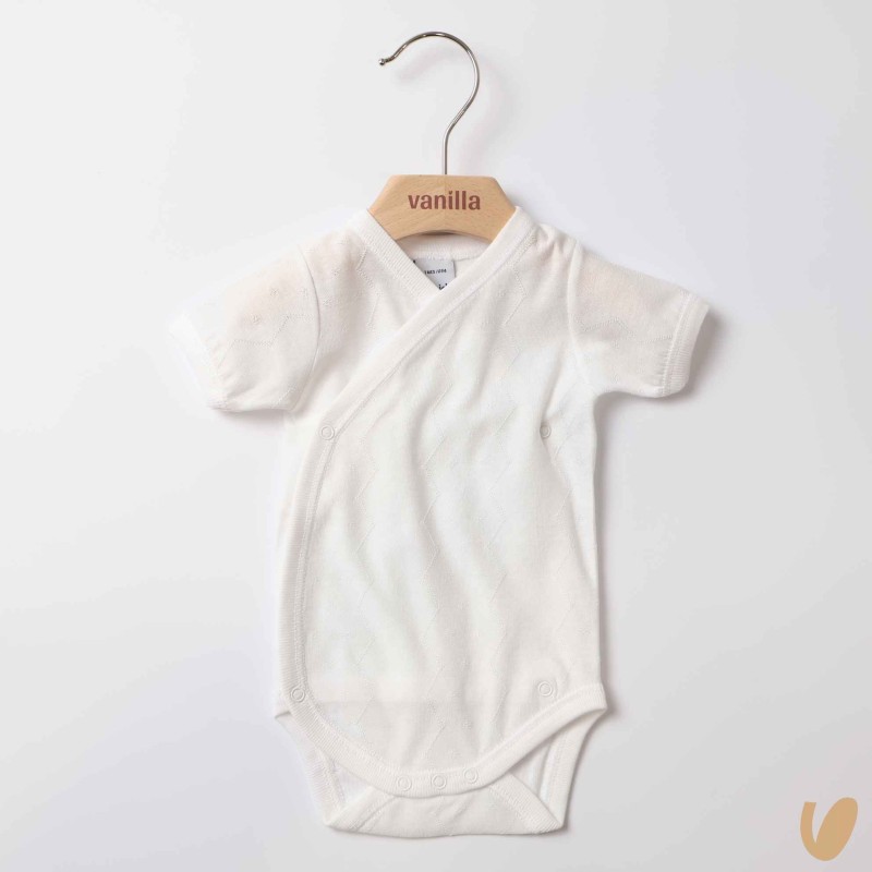Body incrocio manica corta filo di scozia Body Manica Corta