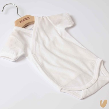 Body incrocio manica corta filo di scozia Body Manica Corta