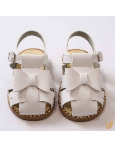 Ragnetto in pelle fiocco Sandali 19/32