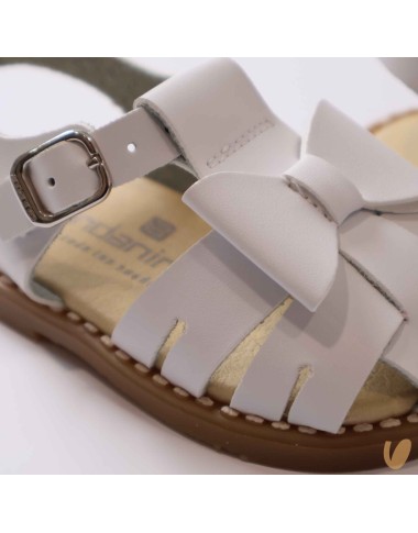 Ragnetto in pelle fiocco Sandali 19/32