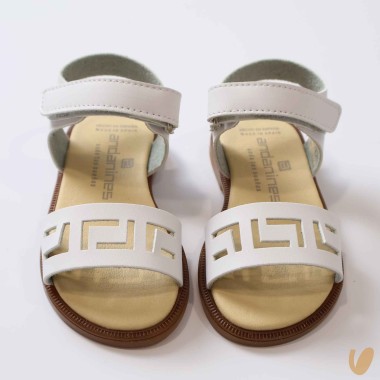 Sandali con greca in pelle Sandali 19/32