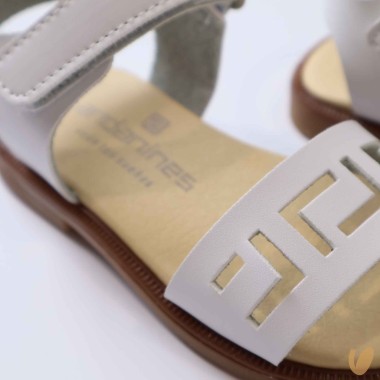 Sandali con greca in pelle Sandali 19/32