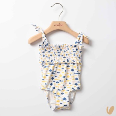 Costume da bagno intero pesciolini Neonata