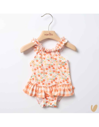 Costume da bagno intero pesche Neonata