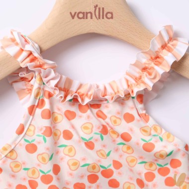 Costume da bagno intero pesche Neonata