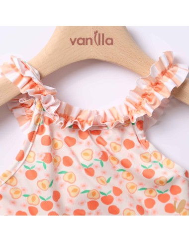 Costume da bagno intero pesche Neonata