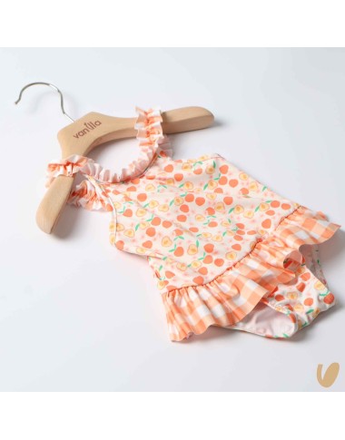 Costume da bagno intero pesche Neonata