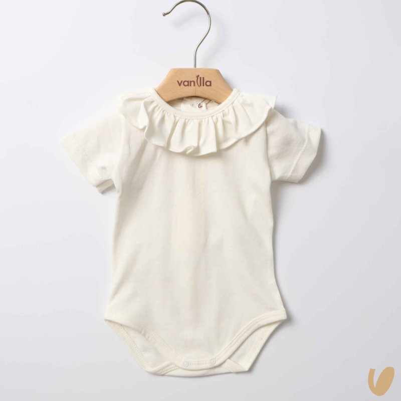 Body collo Rouche Body Manica Corta