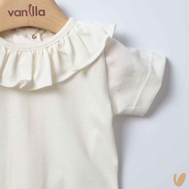 Body collo Rouche Body Manica Corta