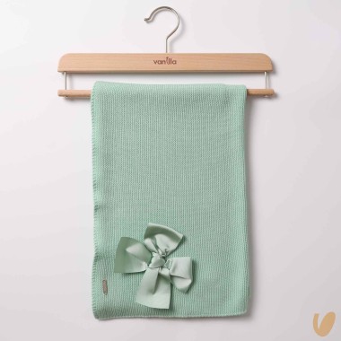 Copertina in cotone con fiocco Coperta e Lenzuola