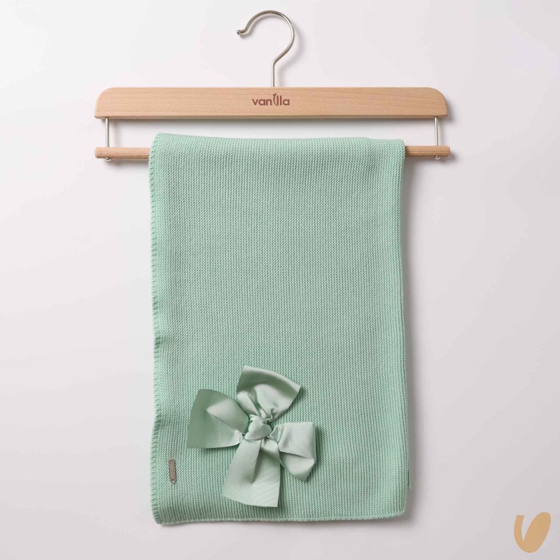 Copertina in cotone con fiocco Coperta e Lenzuola