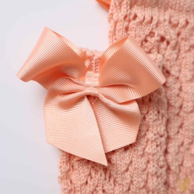 Calzino lungo traforato con fiocco Calzini Lunghi