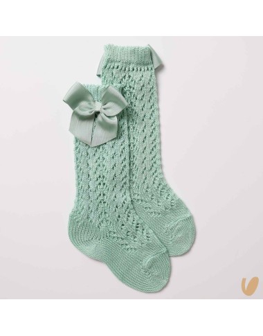 Calzino lungo traforato con fiocco Calzini Lunghi