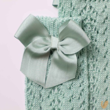 Calzino lungo traforato con fiocco Calzini Lunghi