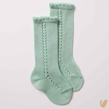 Calzino lungo traforato laterale filo Calzini Lunghi