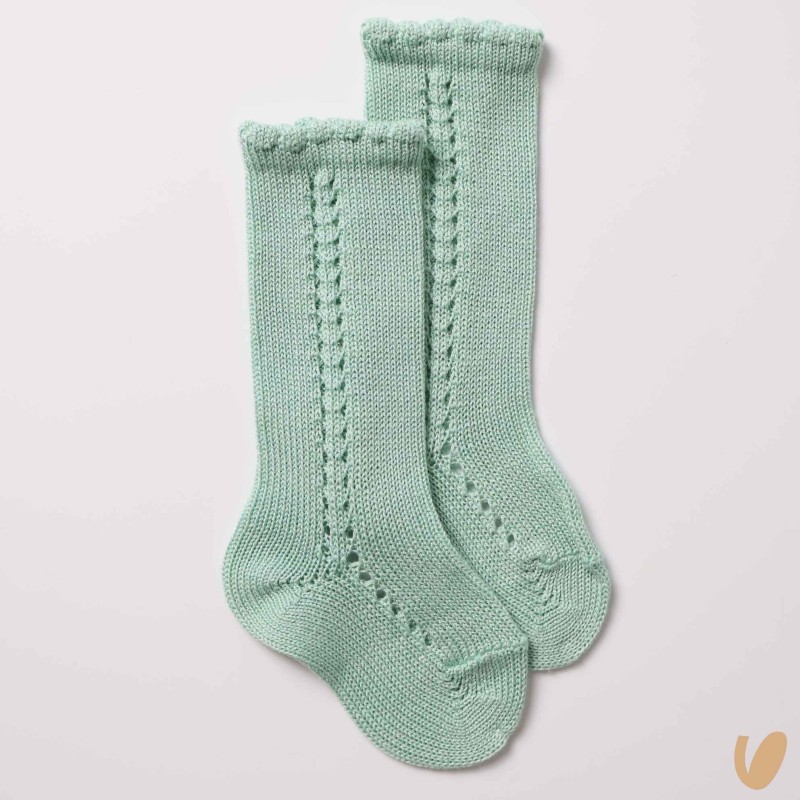 Calzino lungo traforato laterale filo Calzini Lunghi