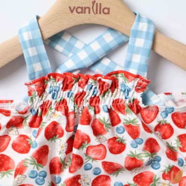 Completo mare top costume e cappello Neonata