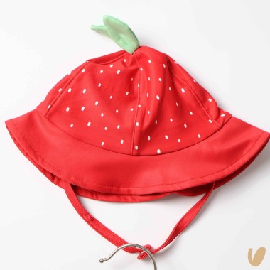 Completo mare top costume e cappello Neonata