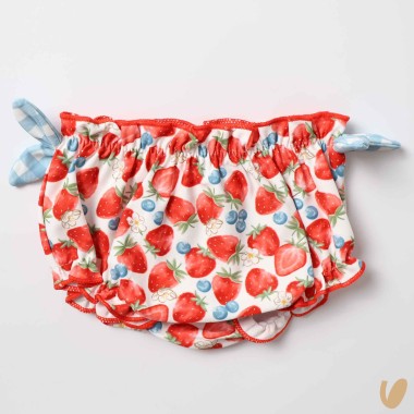 Completo mare top costume e cappello Neonata