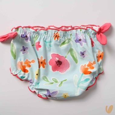 Completo mare top costume e cappello Neonata