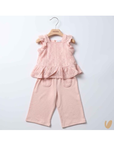 Complete blouse and tricot trousers