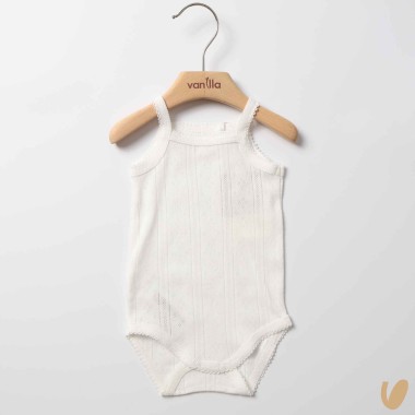 Body bretellina traforato Body Bretelline