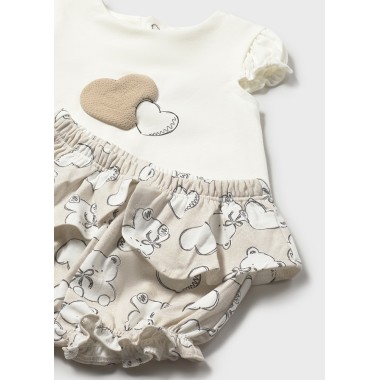 Completo Blusa e culotte cuore Completo e Pagliaccetto