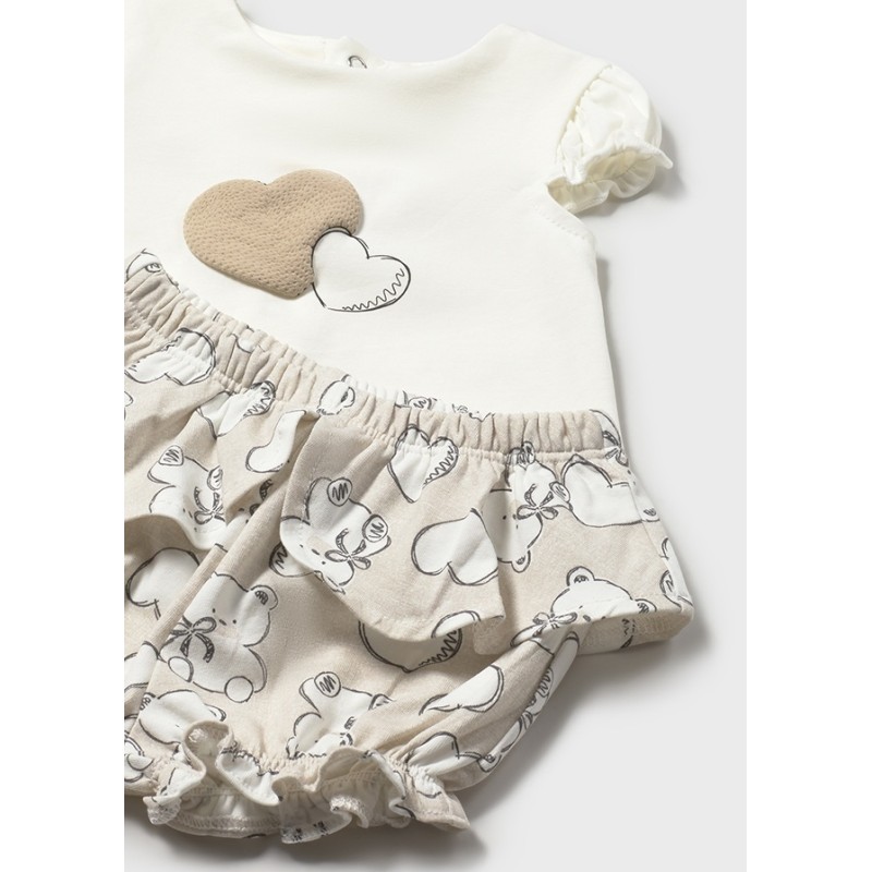 Completo Blusa e culotte cuore Completo e Pagliaccetto