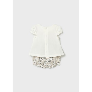 Completo Blusa e culotte cuore Completo e Pagliaccetto