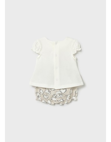 Completo Blusa e culotte cuore Completo e Pagliaccetto