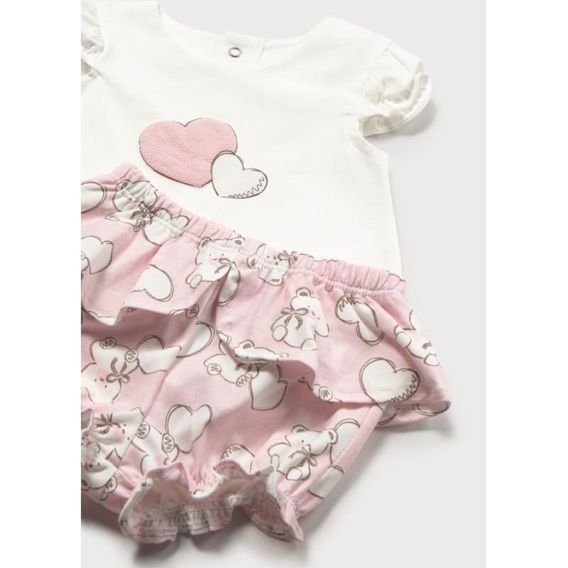 Completo Blusa e culotte cuore Completo e Pagliaccetto