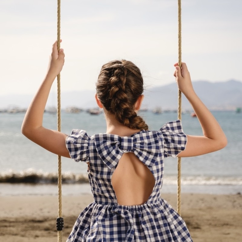 Abito Vichy cut out Abito e Tuta