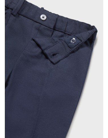 Elegant linen mixed trousers