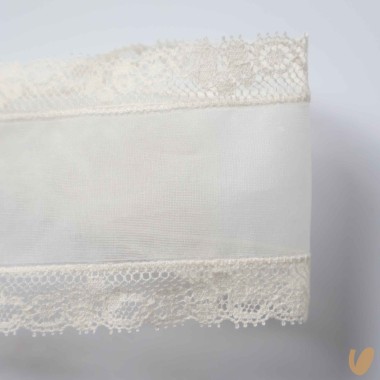 Fascia in seta e pizzo valencienne Fasce e Codini