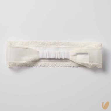 Fascia in seta e pizzo valencienne Fasce e Codini