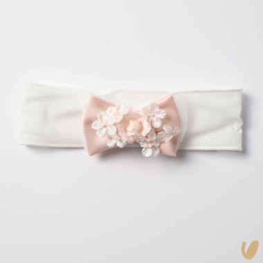 Fascia in tulle con fiori Fasce e Codini