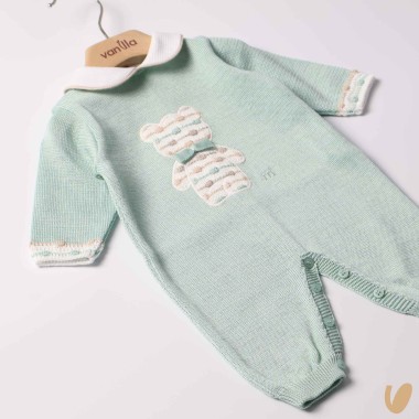 Tutina in filo orsetto Set Nascita e Uscita Clinica