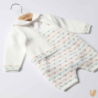 Completo in filo nodini Completo e Pagliaccetto