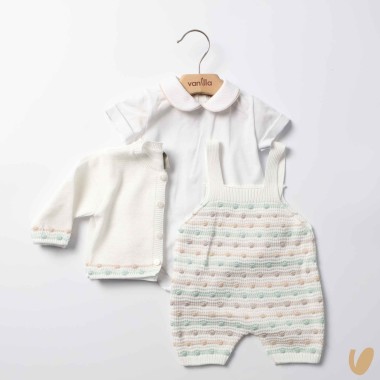 Completo in filo nodini Completo e Pagliaccetto