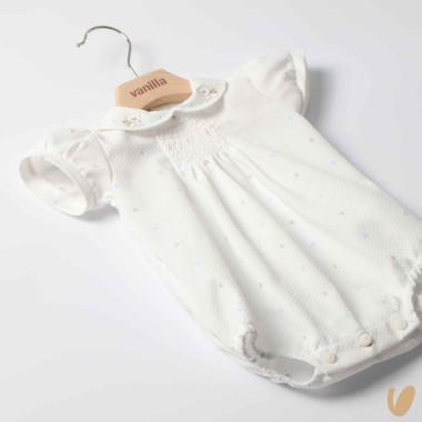 Pagliaccetto in piquè pois Completo e Pagliaccetto