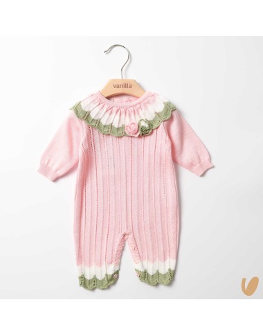 Tutina in filo di cotone rose Tutina