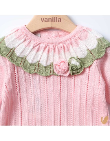 Tutina in rose cotton thread