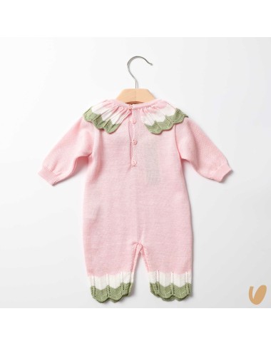 Tutina in filo di cotone rose Tutina