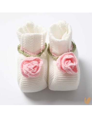 Babbucce in filo rose Cappello e Babbucce