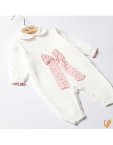 Tutina in filo di cotone fiocco Tutina