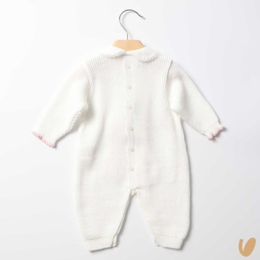 Tutina in filo di cotone fiocco Tutina