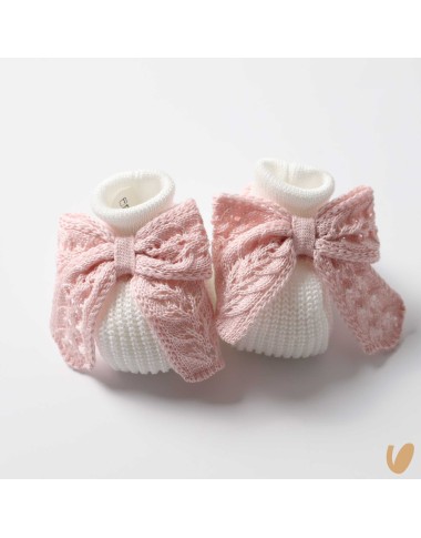 Babbucce in filo fiocco Cappello e Babbucce