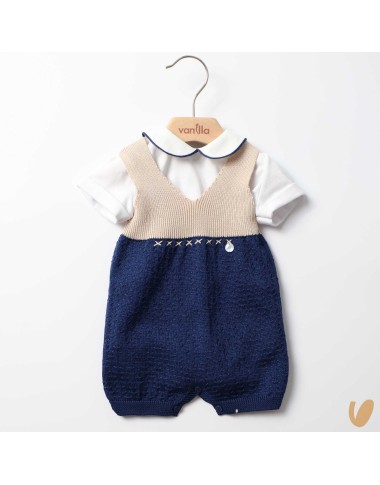 Dungarees and body in cotton thread