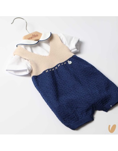 Dungarees and body in cotton thread