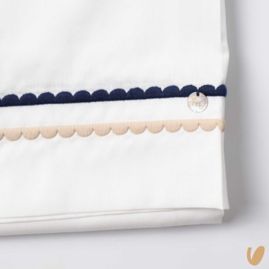 Set lenzuola con ricami Coperta e Lenzuola